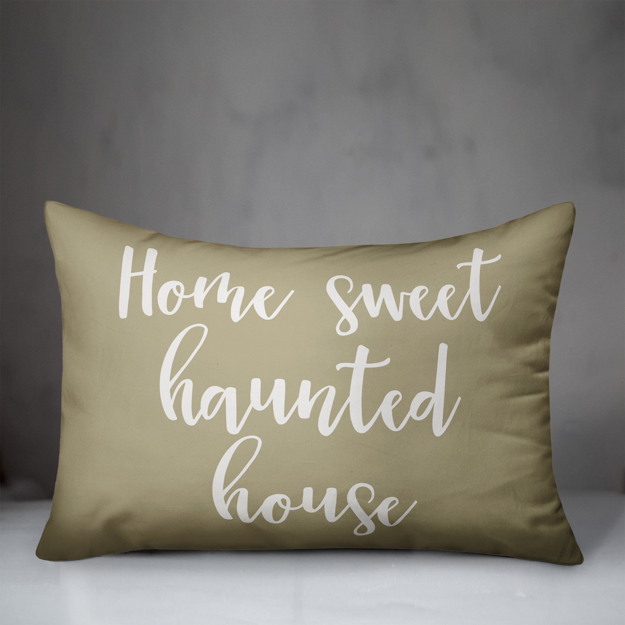 home sweet haunted home pillow