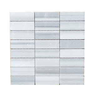 White Stacked Stone Tile Wayfair Stacked Honed Natural Stone Mosaic Tile In Marmara