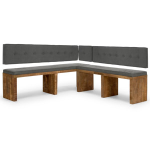Gepolsterte Sitzbank Sheffield aus Holz von Mass..