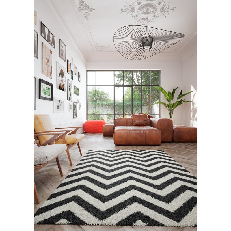 Featured image of post Black And White Chevron Area Rug - Black yellow and white chevron area rug.