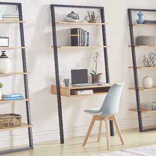 Leaning Bookshelf Desk Wayfair