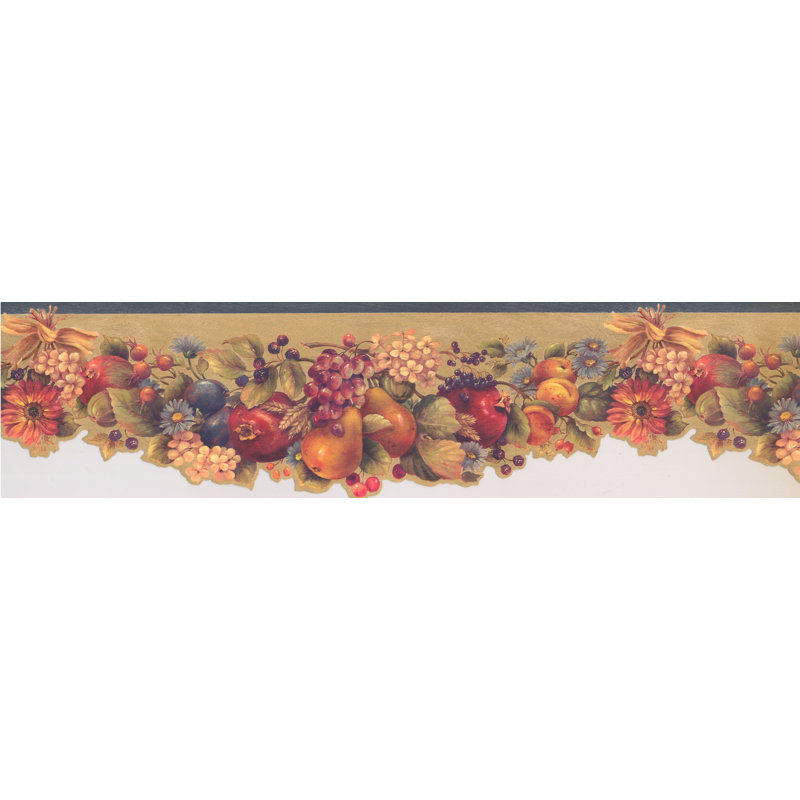 Astoria Grand Krier Flowers Fruits Berries On Vine Modern Retro