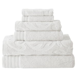 Solid 6 Piece Towel Set