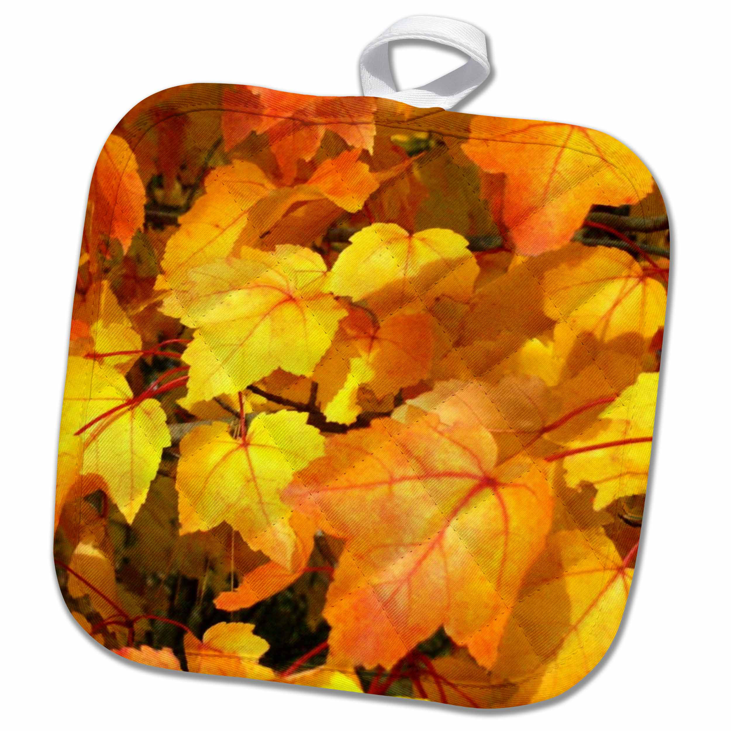 3D Rose Thanksgiving Featuring A Wild Turkey Native American and Pilgrim Themes The Fall Harvest and More Pot Holder 8 x 8
