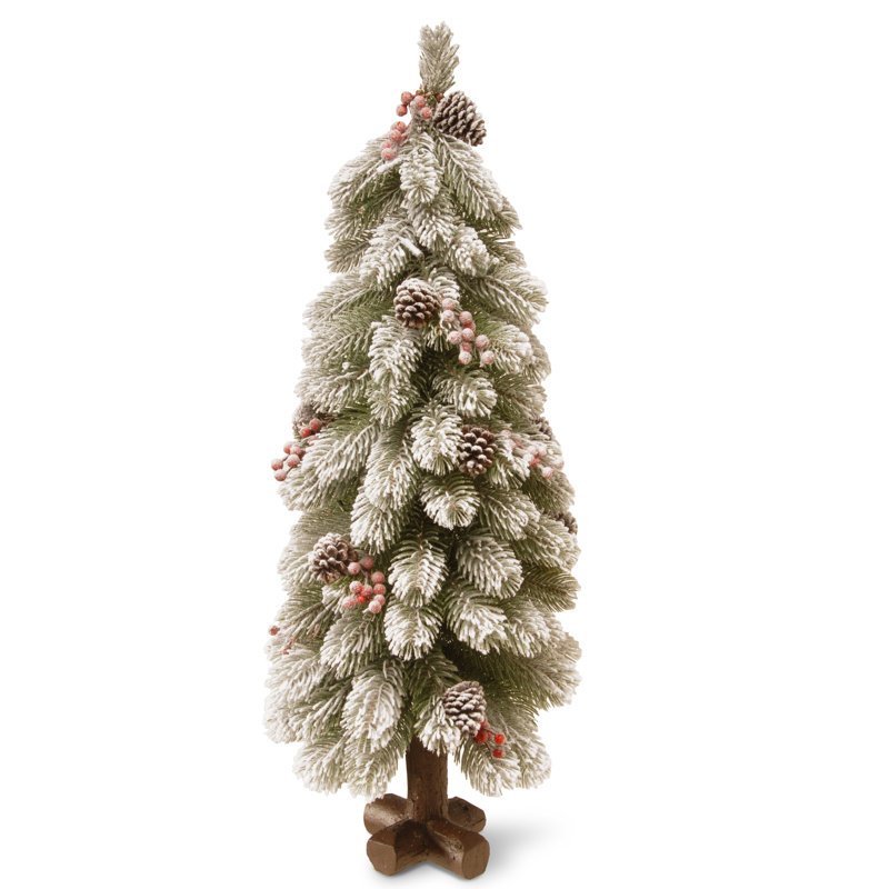 Snowy 25 Green Cedar Artificial Christmas Tree Snowy 25 Green Cedar Artificial Christmas Tree