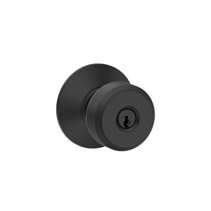 F Series Bowery Keyed Entry Knobset with Round Rosette