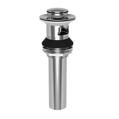 Push Pop-Up Bathroom Sink Drain with Overflow Holes