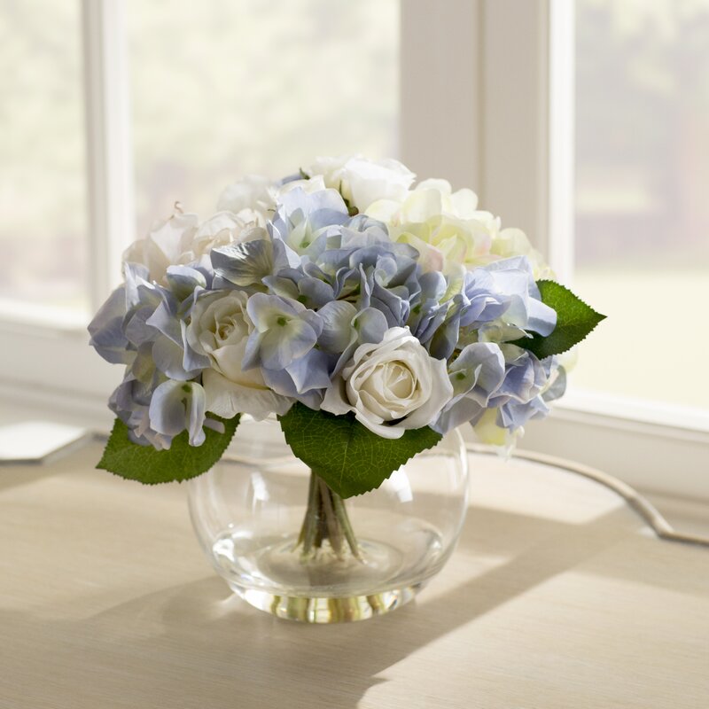 Hydrangea And Rose Bouquet