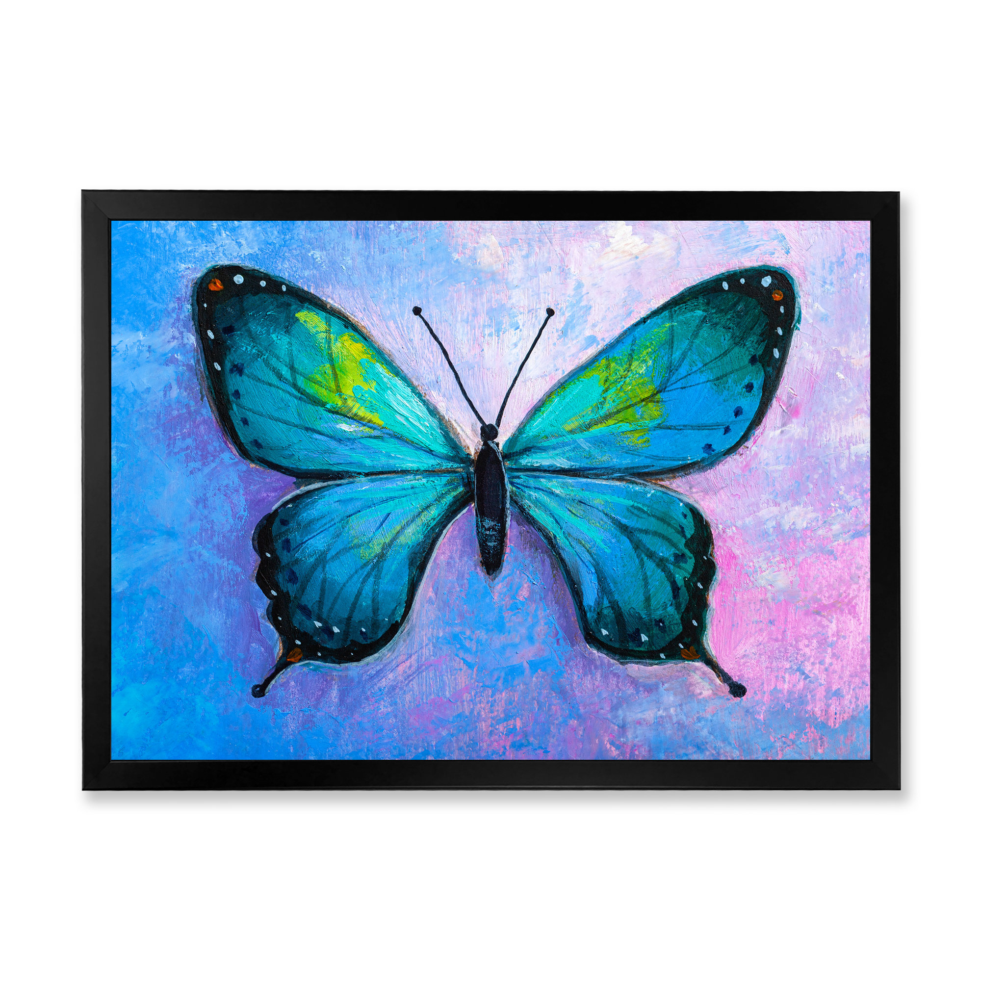 August Grove® Abstract Monarch Butterfly Abstract Monarch Butterfly ...