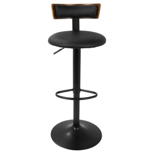 Jaidyn Adjustable Height Swivel Bar Stool by Wad..
