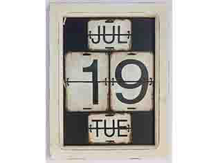 Highland Dunes Perpetual Vintage Metal Calendar Wall Décor Wayfair Perpetual Vintage Metal Calendar Wall Décor