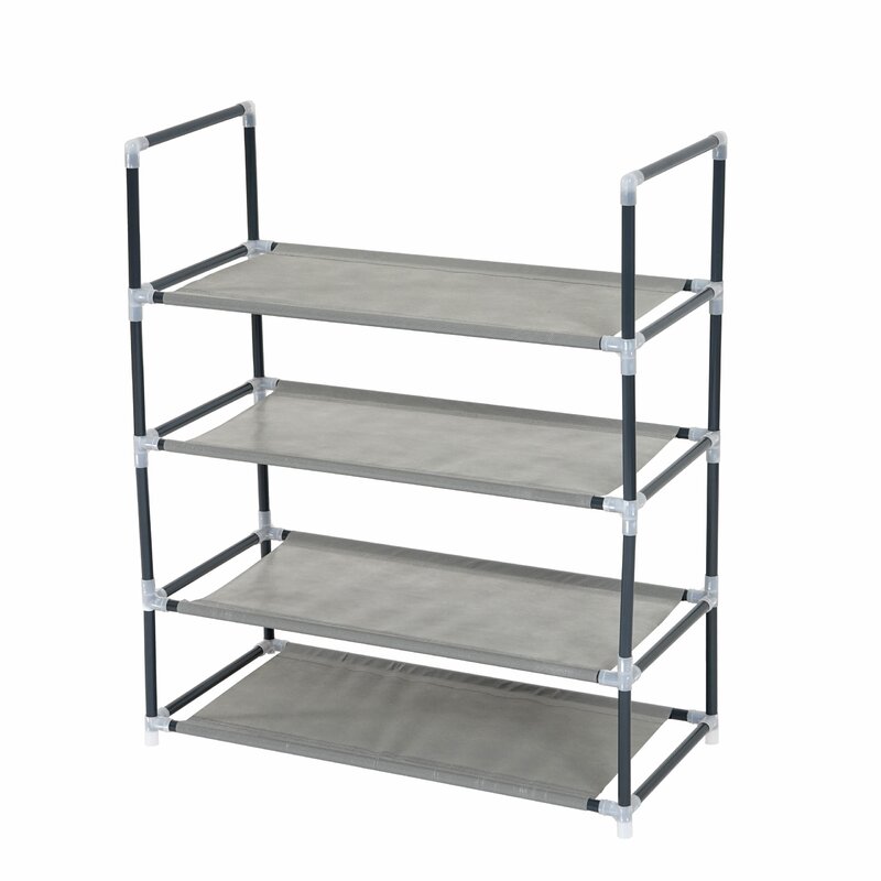 Rebrilliant 4 Tier Shoe Rack Wayfair Co Uk