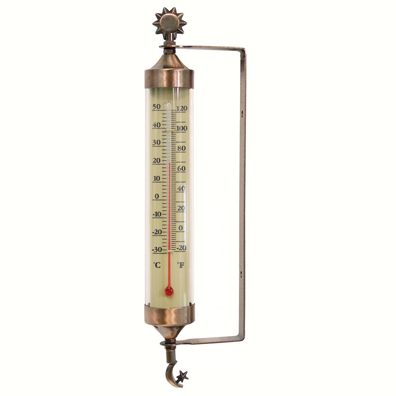 Weathered Copper Thermometer
