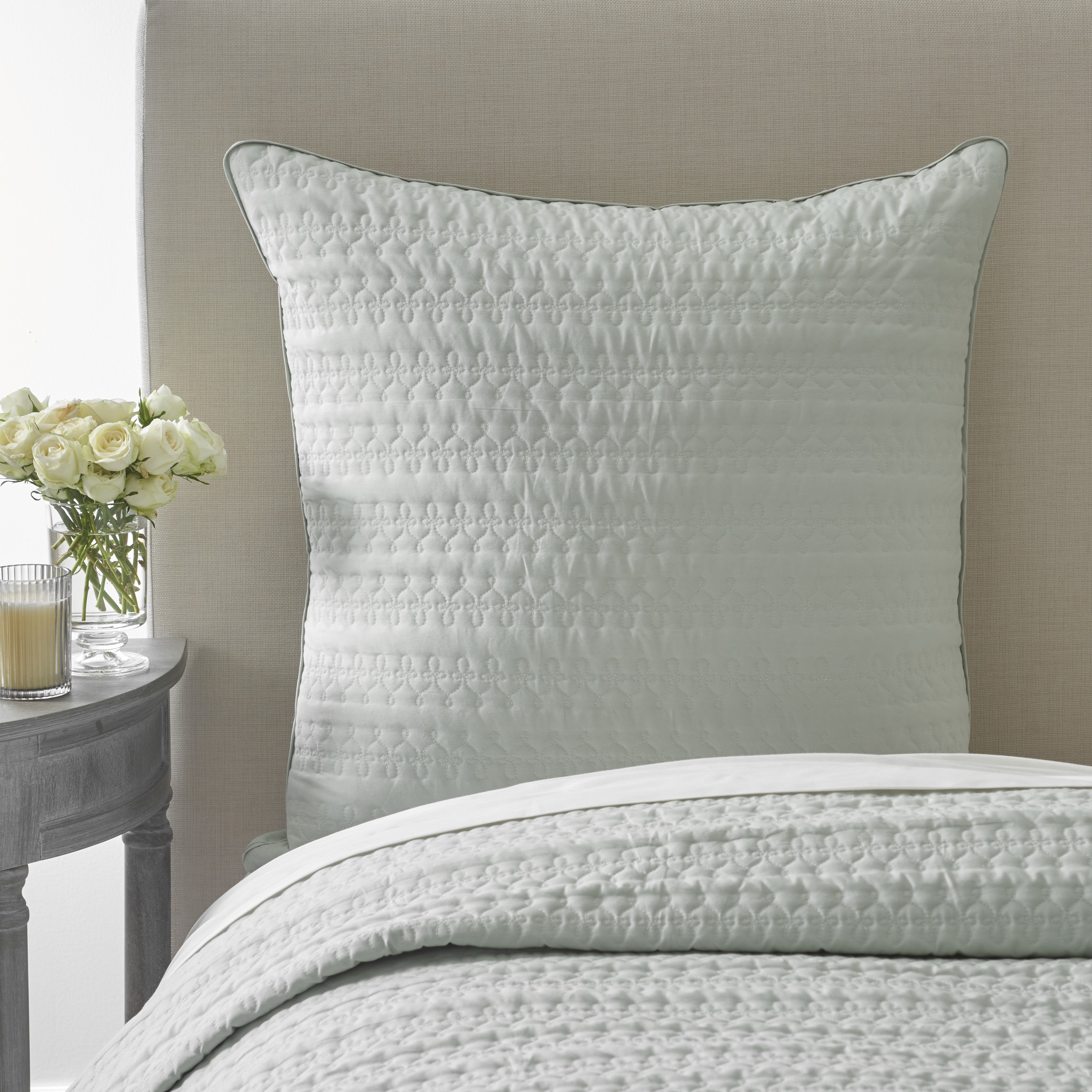 Sanderson Delphiniums Cotton Quilted Euro Sham Wayfair