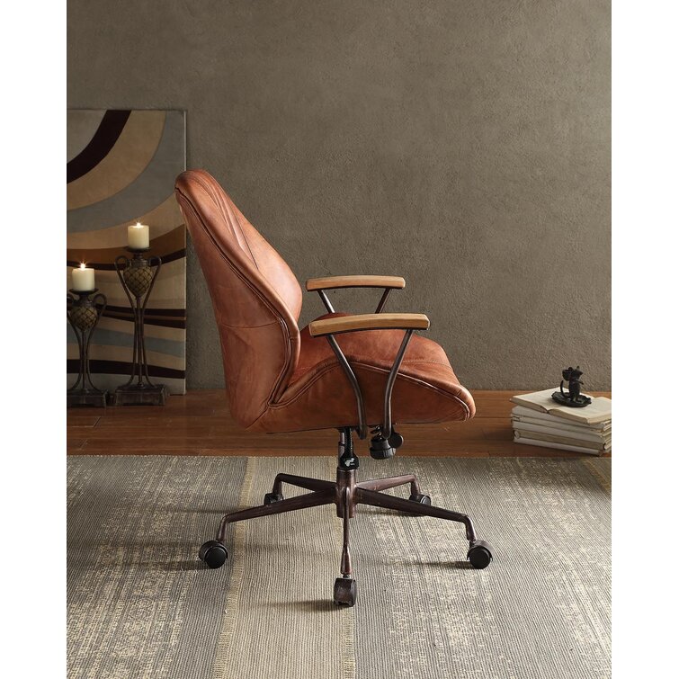 wayfair desk chair leather