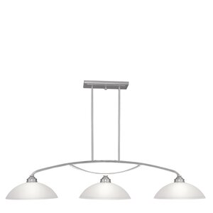 Irwin Bowl Shade 3-Light Kitchen Island Pendant