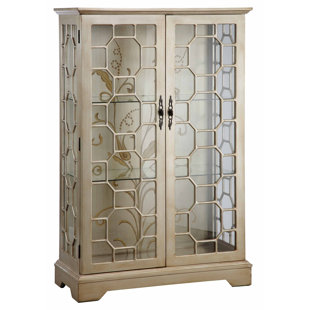 Go to store & view more images House of Hampton Chantel Lighted Curio Cabinet