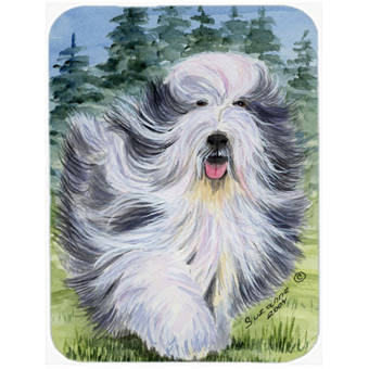 East Urban Home Shih Tzu Tan And Silver Glass Cutting Board Wayfair