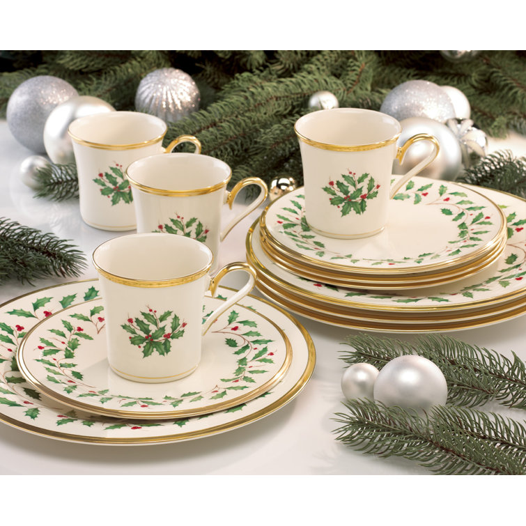 Lenox Holiday 12 Piece Dinnerware Set Service For 4 Reviews Wayfair