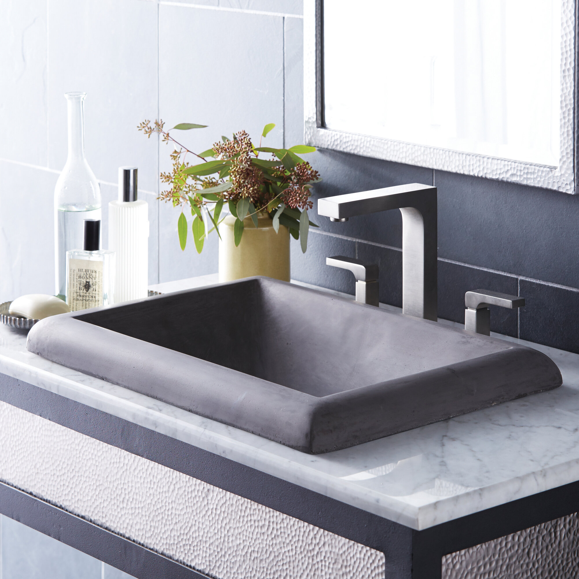 Native Trails Montecito Slate Stone Handmade Rectangular Drop In Bathroom Sink Reviews Wayfair