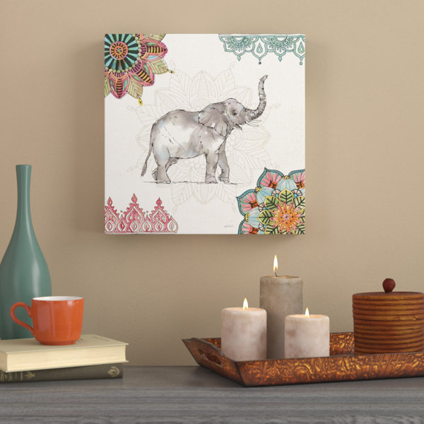 'Mandala Morning III' Graphic Art Print on Wrapped Canvas
