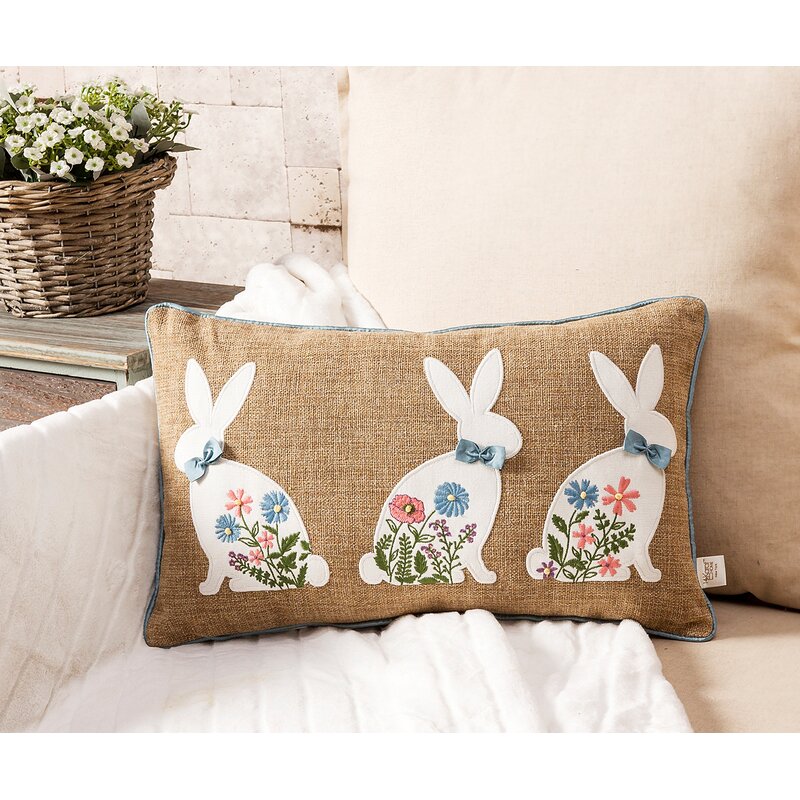 14 Karat Home Inc. Spring Bunny Lumbar Pillow & Reviews | Wayfair