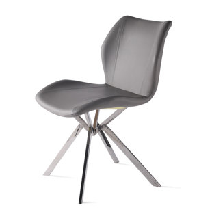 Shirleen PU Side Chair (Set Of 4) by Everly Quinn Top Reviews