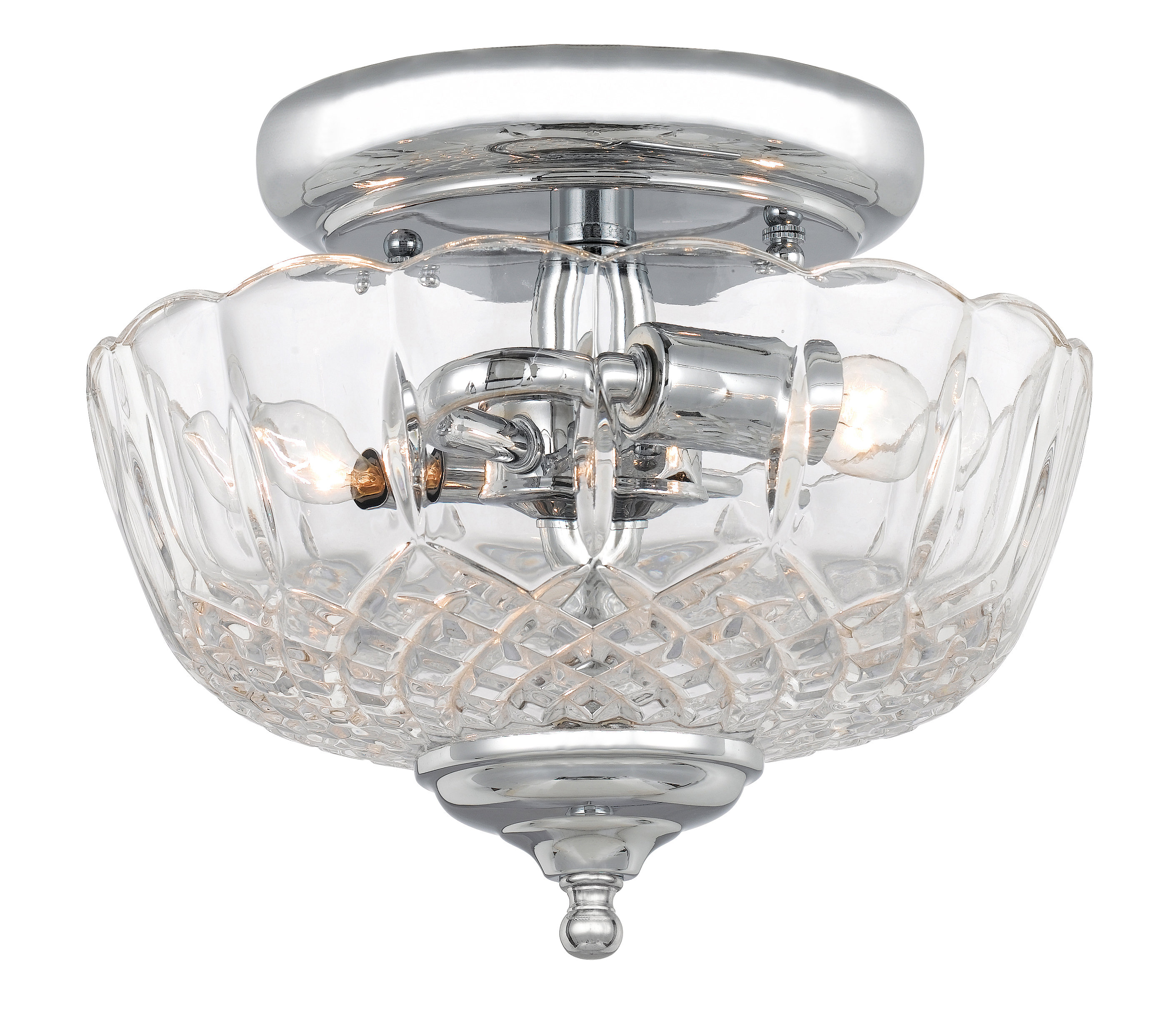 House Of Hampton Minerva 2 Light Semi Flush Mount Wayfair