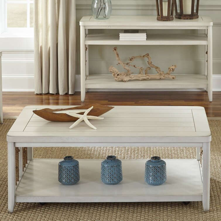 beach style coffee and end tables