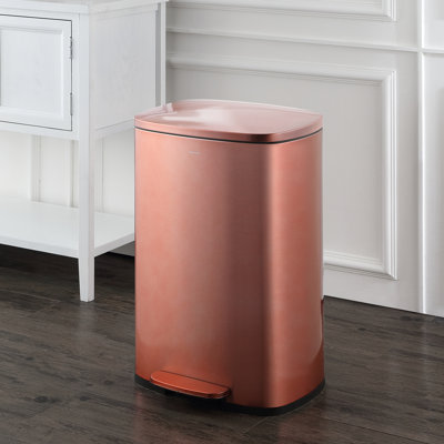 Connor Rectangular 1.3 Gallon Step On Trash Can Sets