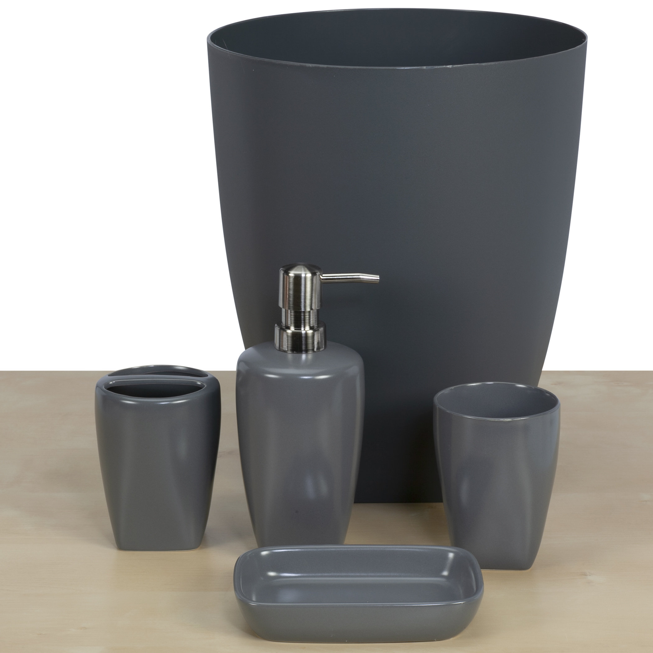 Ebern Designs 5 Piece Bathroom Accessory Set Reviews Wayfair