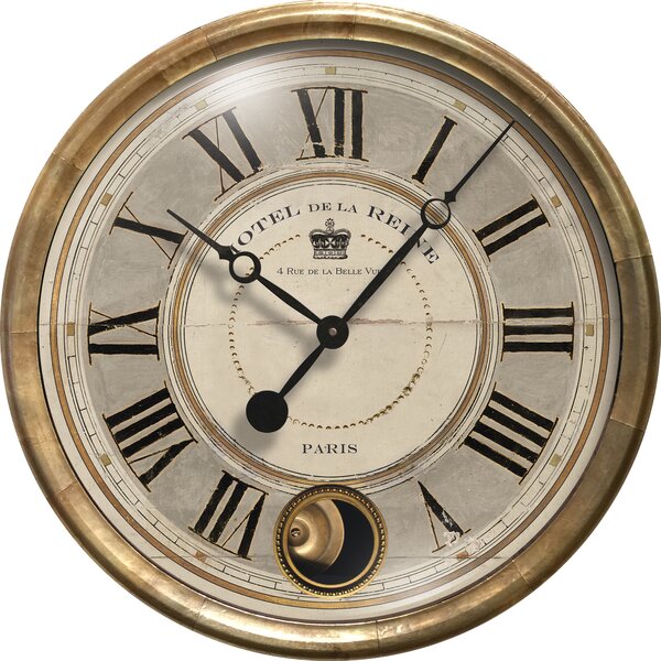 Vintage Style Table Mantel Clock " Antiquite de PARIS " Distressed Antique Look 