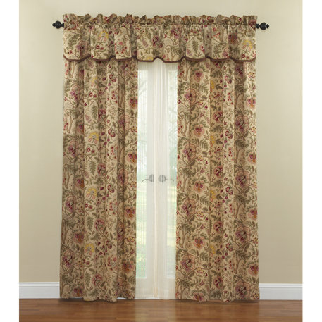 Waverly Imperial Dress Cotton Floral Flower Rod Pocket Single Curtain Panel Reviews Wayfair