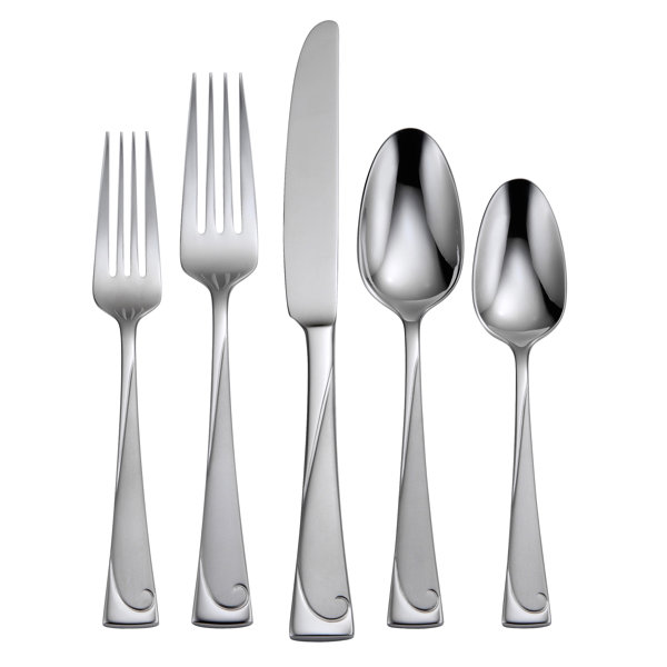 Oneida Script 45 Piece Flatware Set Service For 8 Reviews Wayfair