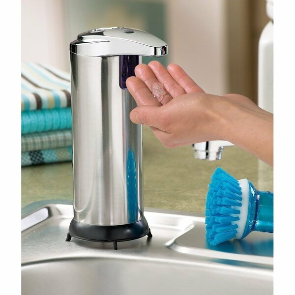 WIXTUS Touchless Foaming Soap Dispenser Automatic Soap Dispenser Bath Kitchen Countertop Soap Dispenser 500ml Hand Free Soap Dispenser Battery Operated for Bathroom Kitchen Office