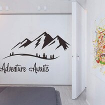 Adventure Awaits Wall Sticker Wanderlust Decor for Home Office #47 Adventure Awaits Inspirational Quote for Walls Mountain Wall Decal