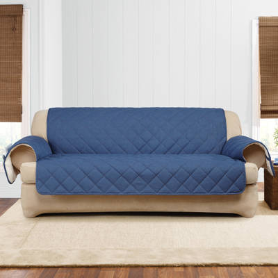 Sure Fit Denim Sherpa T Cushion Sofa Slipcover Wayfair Denim Sherpa T Cushion Sofa Slipcover