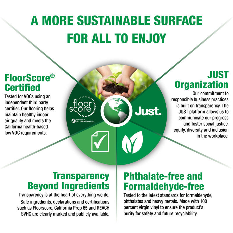 Allure Flooring Eco Friendly Botanicals 7 09 X 48 03 X 6 2mm Luxury Vinyl Plank Wayfair