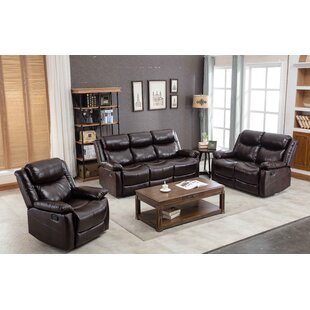 Adileigh 3 Piece Reclining Living Room Set by Red Barrel Studio