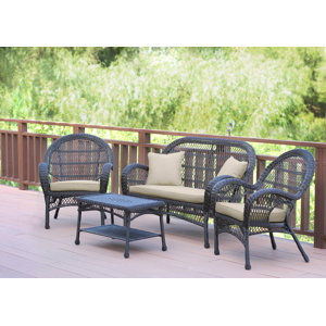 Santa Maria 4 Piece Sofa Set with Cushions