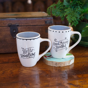 Jeremy 2 Piece Mr. and Mrs. Mug Set