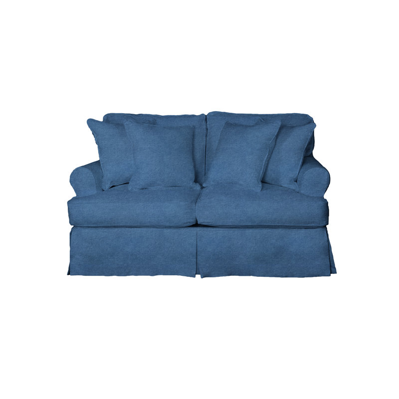 Beachcrest Home C Gables T Cushion Loveseat Slipcover Set Wayfair C Gables T Cushion Loveseat Slipcover Set