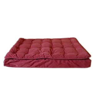 Luxury Pillow Top Mattress Pet Bed in Earth Red