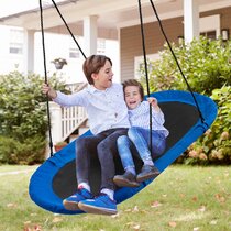 Xinlinke Plastic Swing Seat Set for Kids Children with Tree Hanging Straps Carabiners Rope Adjustable Indoor Outdoor Backyard Playground Playset Accessories Red 