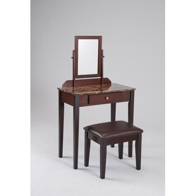 Charlton Home Stewart Vanity Set With Mirror
