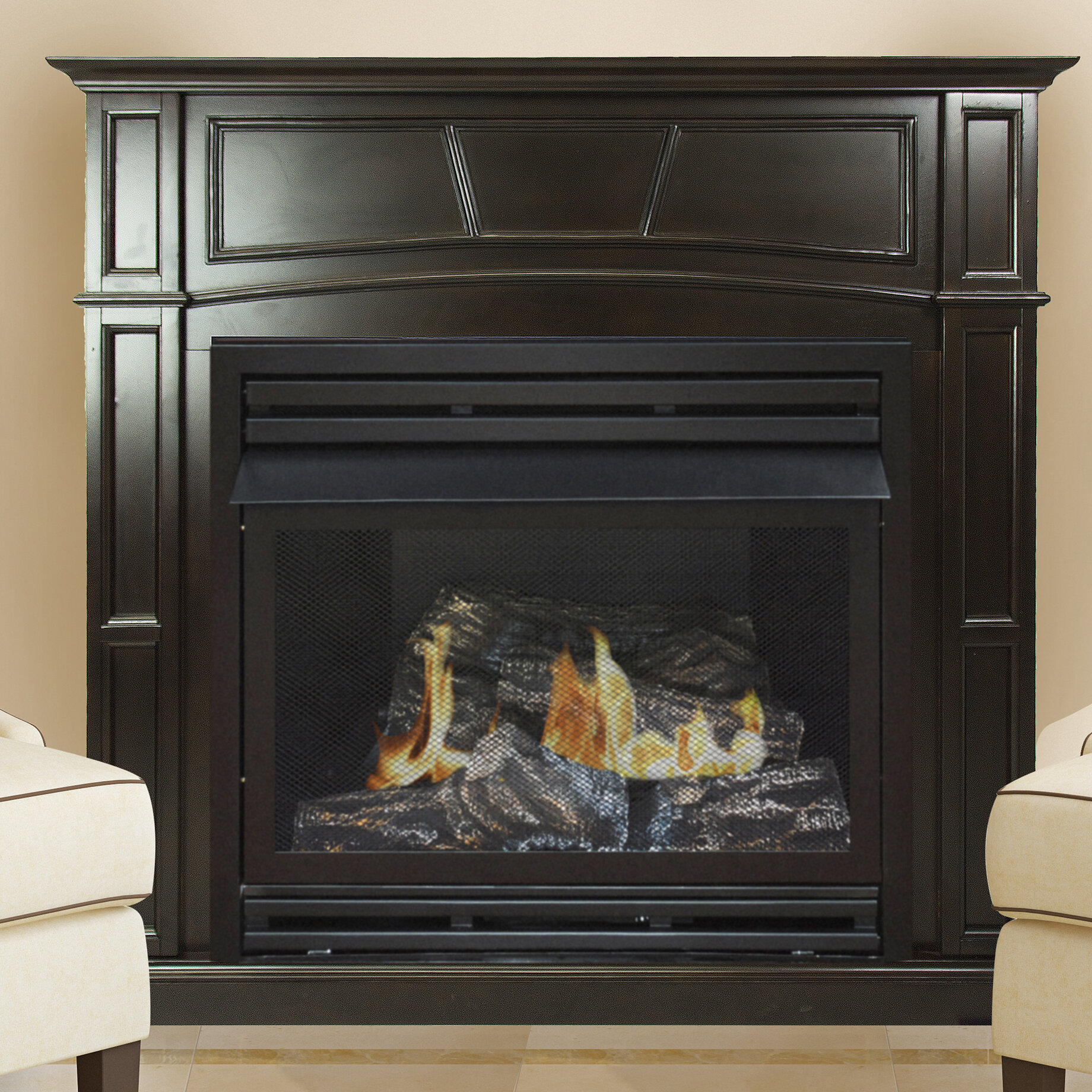 Gas Fireplace Mantel Packages Ventless Gas Fireplaces Stoves You Ll Love In 2021 Wayfair