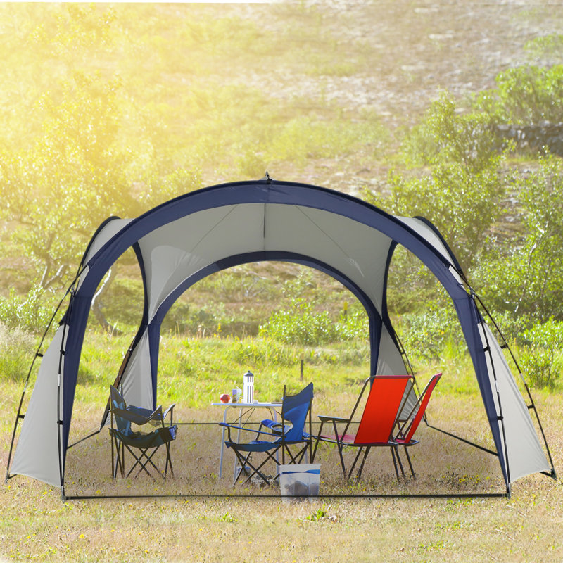 Outsunny Portable Sun Shelter 11.5 Ft. W x 11.5 Ft. D Fiberglass Patio Gazebo Wayfair.ca