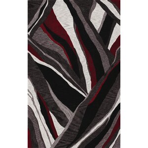 Sanders Hand-Tufted Black Area Rug