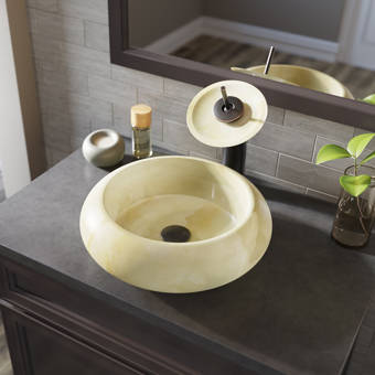 Mrdirect Honed Basalt Stone Oval Vessel Bathroom Sink With Faucet Reviews Wayfair