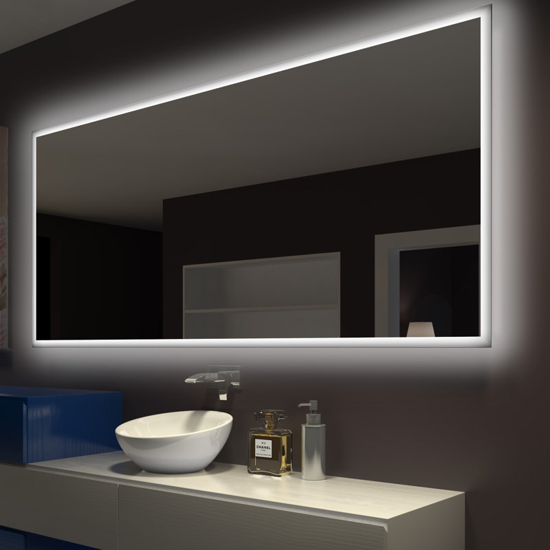 Paris Mirror Rectangle Backlit Bathroom/Vanity Wall Mirror